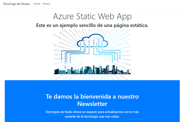 Laboratorio: Azure Static Web Apps desde Azure Portal